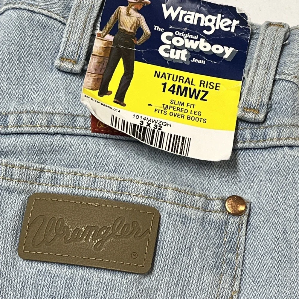 Wrangler Original Cowboy Cut Jeans Denim Natural Rise Slim Fit 3x32 Cowgirl